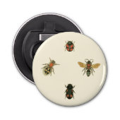 Vliegen en Beetles van Visual Studio Button Flesopener (Voorkant)