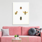 Vliegen en Beetles van Visual Studio Canvas Afdruk (Insitu (Woonkamer))