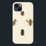 Vliegen en Beetles van Visual Studio iPhone 13 Hoesje<br><div class="desc">Deze Vision Studio-afdruk kan alleen maar voor de insectenliefhebbers zijn! De vliegen en kevers komen samen op een crèmeachtergrond,  omgeven door een zwarte grens. Als je in entomologie zit,  of iemand kent die dat is,  dan is dit een geweldig stuk!</div>