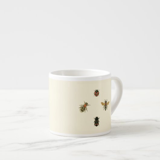 Vliegen en Beetles van Visual Studio Espresso Kop (Voorkant rechts)