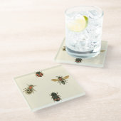 Vliegen en Beetles van Visual Studio Glazen Onderzetter (Schuin)