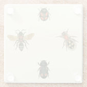 Vliegen en Beetles van Visual Studio Glazen Onderzetter (Achterkant)