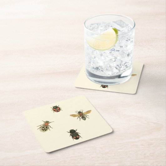 Vliegen en Beetles van Visual Studio Kartonnen Onderzetters (Insitu)