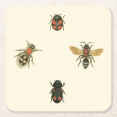 Vliegen en Beetles van Visual Studio Kartonnen Onderzetters (Voorkant)