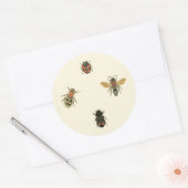 Vliegen en Beetles van Visual Studio Ronde Sticker (Envelop)