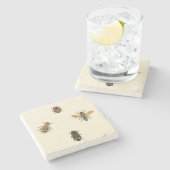 Vliegen en Beetles van Visual Studio Stenen Onderzetter (Zijkant)