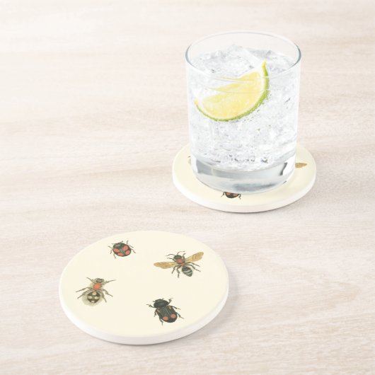 Vliegen en Beetles van Visual Studio Zandsteen Onderzetter (Zijkant)