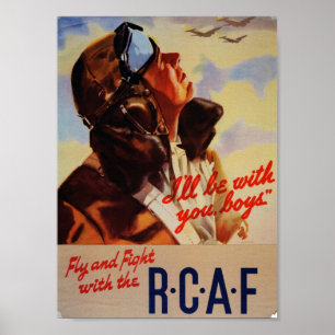 Vliegen en vechten met de RCAF Poster