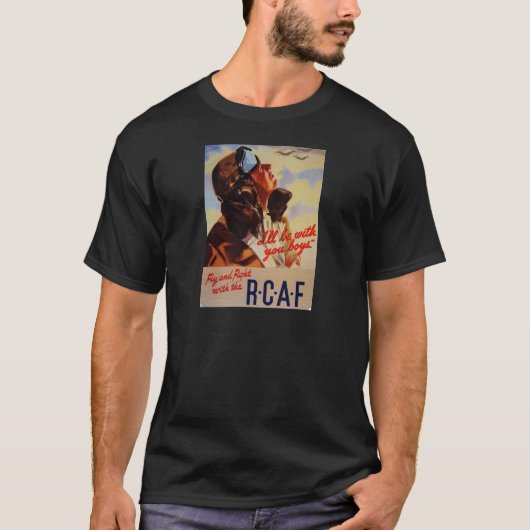 Vliegen en vechten met de RCAF T-shirt (Voorkant)