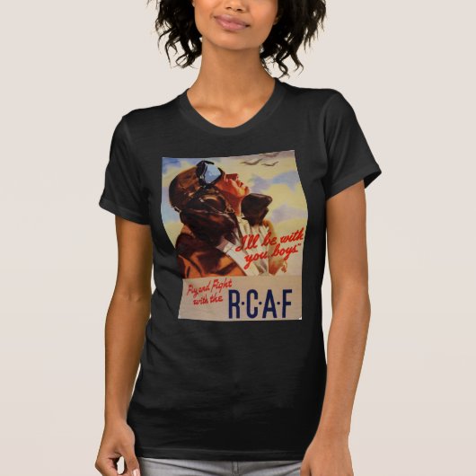 Vliegen en vechten met de RCAF T-shirt (Voorkant)