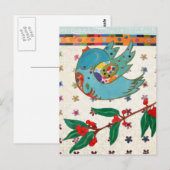 Vliegen en zingen van staarvogels briefkaart (Voorkant / Achterkant)