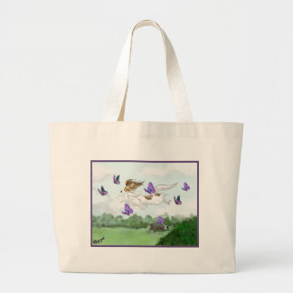 vliegen grote tote bag