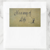 Vliegen - Het is een manier van leven Rechthoekige Sticker (Tas)