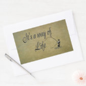 Vliegen - Het is een manier van leven Rechthoekige Sticker (Envelop)