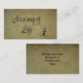 Vliegen - Het is een manier van leven Visitekaartje (Voorkant / Achterkant)