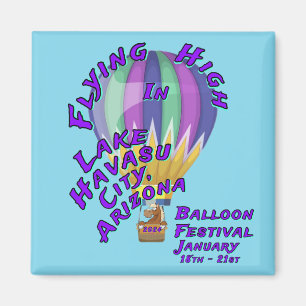 Vliegen hoog in Lake Havasu City Arizona Magneet