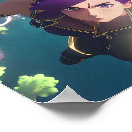 Vliegen in de lucht poster (Hoek)