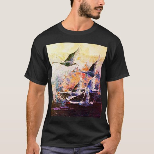 Vliegen in de lucht t-shirt (Voorkant)