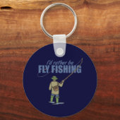 Vliegen in wateren sleutelhanger (Voorkant)