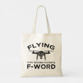Vliegen is mijn tweede favoriete F-woord Tote Bag (Achterkant)