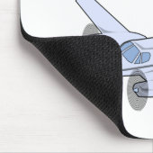 Vliegen is wat ik doe muismat (Hoek)