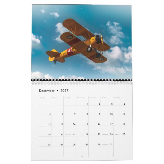 Vliegen Kalender (Dec 2027)