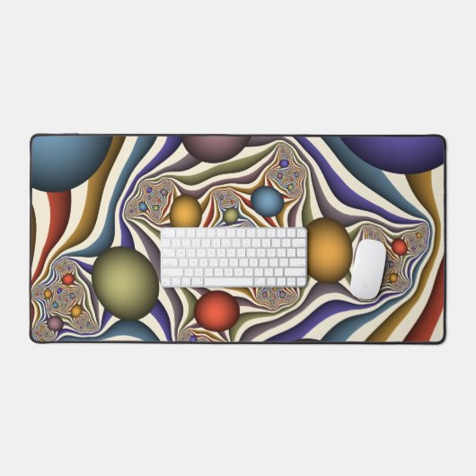 Vliegen, kleurrijke moderne Abstracte fractale kun Bureaumat (Keyboard & Muis)