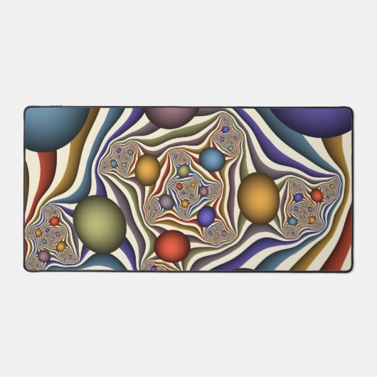 Vliegen, kleurrijke moderne Abstracte fractale kun Bureaumat (Voorkant)