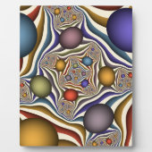 Vliegen, kleurrijke moderne Abstracte fractale kun Fotoplaat (Voorkant)