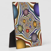 Vliegen, kleurrijke moderne Abstracte fractale kun Fotoplaat (Zijkant)