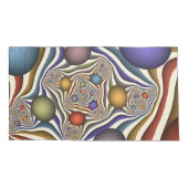 Vliegen, kleurrijke moderne Abstracte fractale kun Kussensloop (Achterkant)