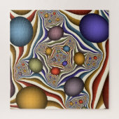 Vliegen, kleurrijke moderne Abstracte fractale kun Legpuzzel (Verticaal)