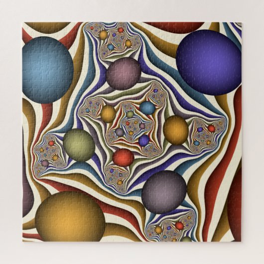 Vliegen, kleurrijke moderne Abstracte fractale kun Legpuzzel (Verticaal)