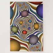 Vliegen, kleurrijke moderne Abstracte fractale kun Legpuzzel (Verticaal)