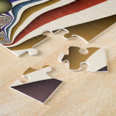 Vliegen, kleurrijke moderne Abstracte fractale kun Legpuzzel (Zijkant)