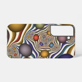 Vliegen, kleurrijke moderne Abstracte fractale kun Samsung Galaxy Hoesje (Achterkant horizontaal)