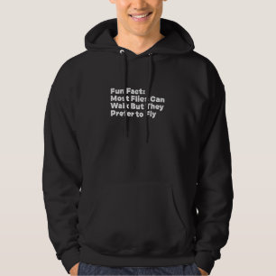 Vliegen kunnen lopen maar vliegen  Dieren Puns Hum Hoodie