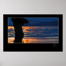 Vliegen langs de Deense kust Poster