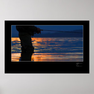 Vliegen langs de Deense kust Poster