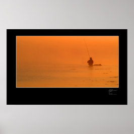 Vliegen langs de Deense kust Poster