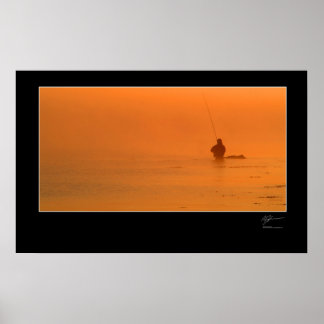 Vliegen langs de Deense kust Poster