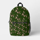 Vliegen Mallard eenden op groen Bedrukte Rugzak (Voorkant)