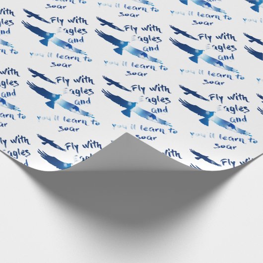 Vliegen met adelaars cadeaupapier (Hoek)