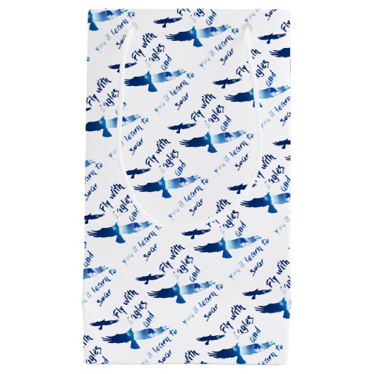 Vliegen met adelaars klein cadeauzakje (Voorkant)