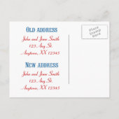 Vliegen met de Coop Change of Address Aankondigingskaart (Achterkant)