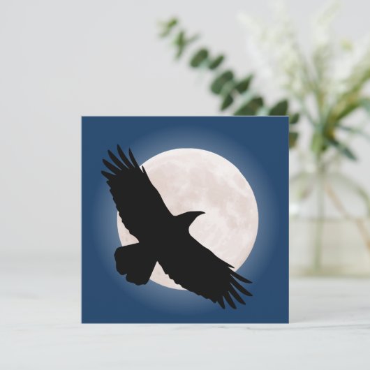 Vliegen met de maan erachter (Staand voorkant)