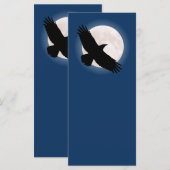Vliegen met de maan erachter (Voorkant / Achterkant)
