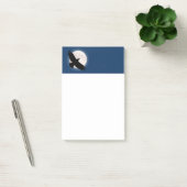 Vliegen met de maan erachter post-it® notes (Kantoor)