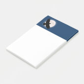 Vliegen met de maan erachter post-it® notes (Schuin)