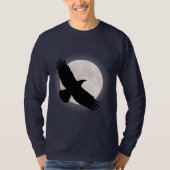 Vliegen met de maan erachter t-shirt (Voorkant)